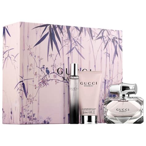 gucci beauty set|gucci bamboo gift set.